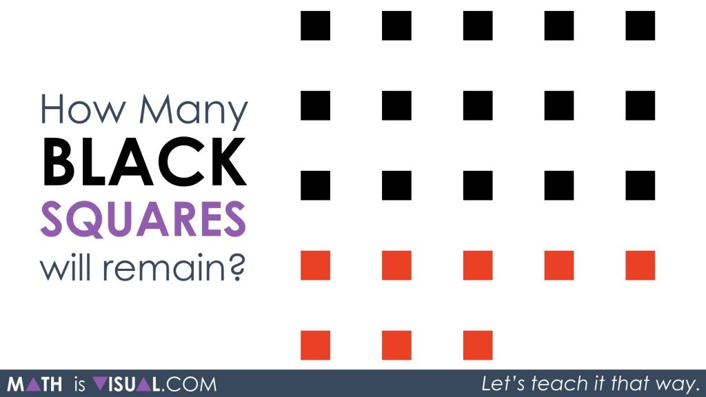 Give Students a Challenge 2 - How Many Black Squares Will Remain