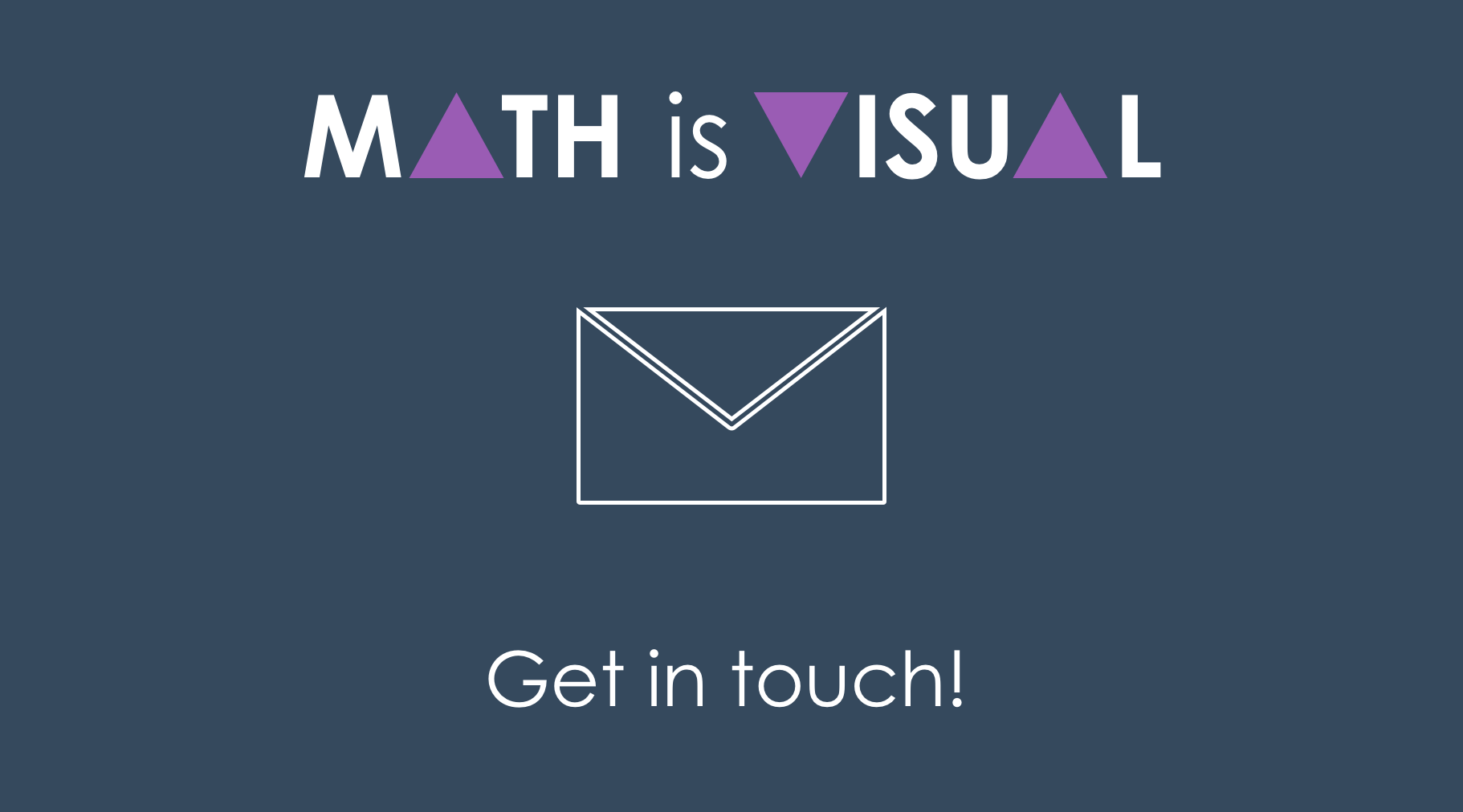 Contact Math Is Visual