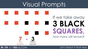 Subtracting Positive and Negative Integers 5b - 7 red minus 3 black plus 3 black plus 3 red
