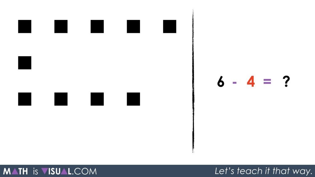 Subtracting Positive and Negative Integers - Part 3 - 06 - 6 black minus 4 red simplified