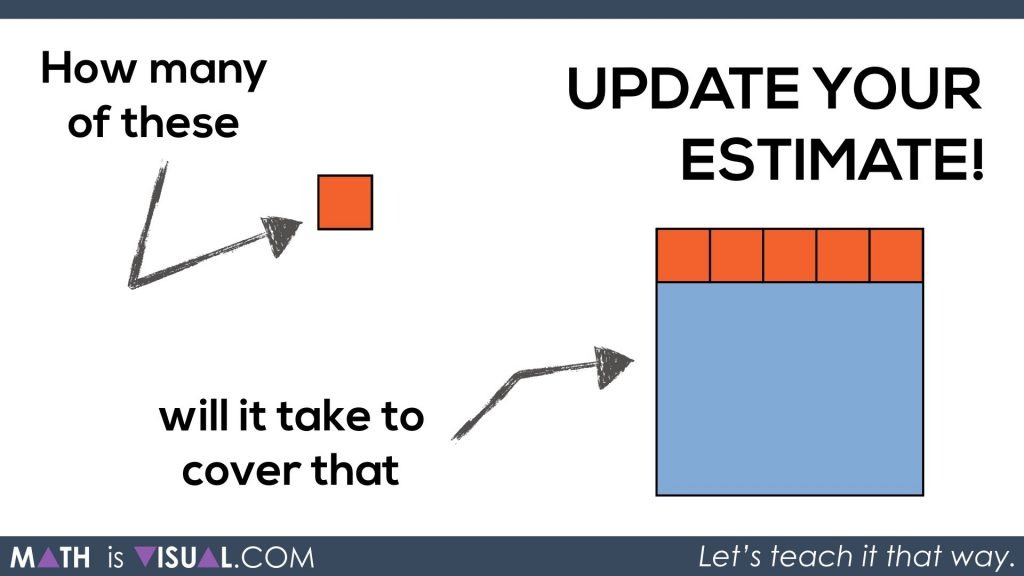 Math Is Visual - Area of a Rectangle Visual Prompts.019 Update your estimate