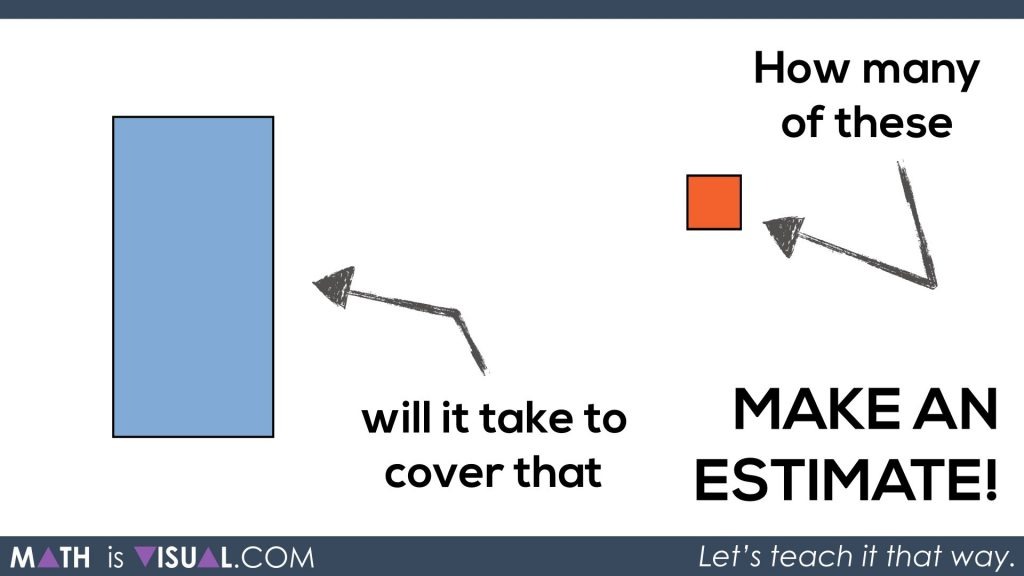 Math Is Visual - Area of a Rectangle Visual Prompts.049 How many of these does it take to cover that