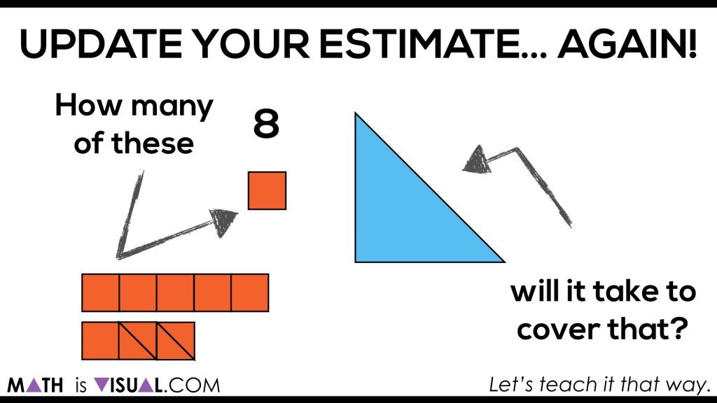 How To Find Area of a Triangle Conceptually - Derive Formula For Area of Triangle.034 HOW MANY COUNTED