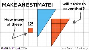 How To Find Area of a Triangle Conceptually - Derive Formula For Area of Triangle.095 Task 3 Half of rectangle