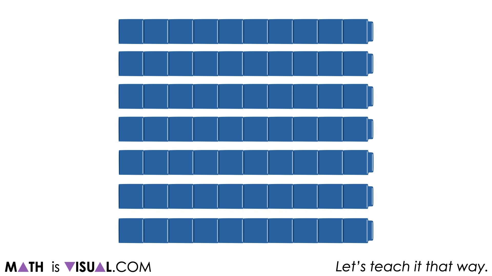 how many cubes 70