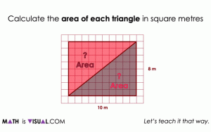 area of the triangle